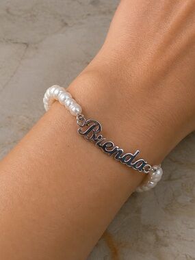 925 Sterling Silver & Fresh Water Pearls Bracelet “Brenda”
